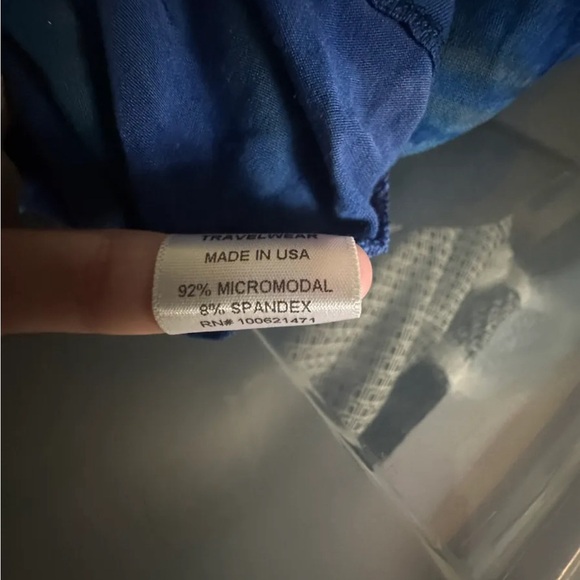 Brown, green, blue tie dye maxi dress Michelle Jonas small - Picture 9 of 9